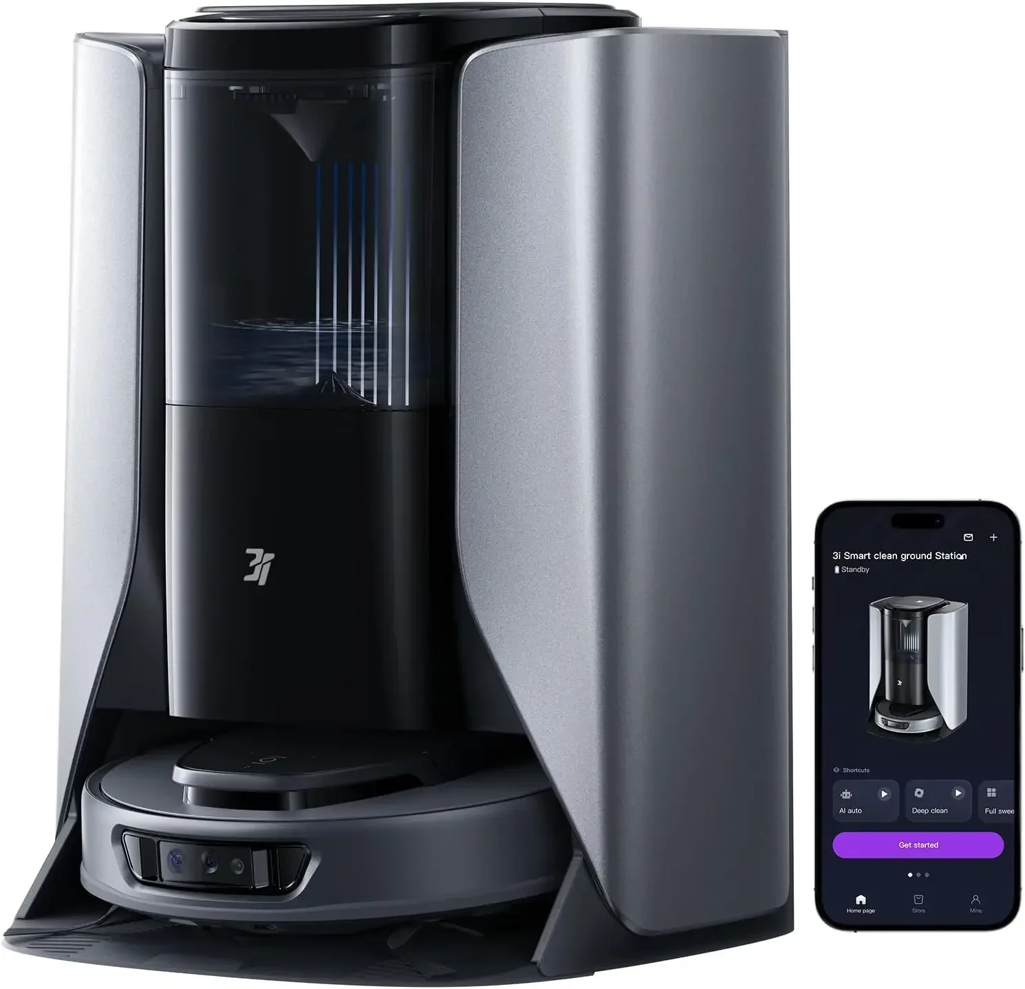 

BRAND NEW 3i S10 Ultra Robot Vacuum and Mop with WaterRecycle System - 13000Pa Suction, Self-Cleaning Extendable Roller Mop, Aut