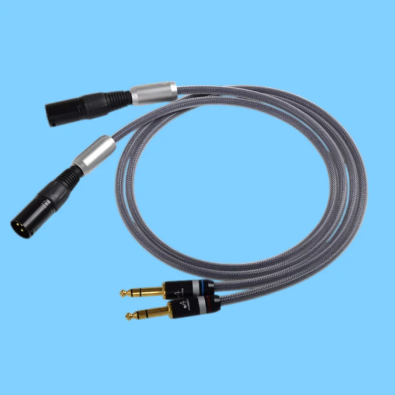 【154】Fever 6.5 rpm Canon male and female audio line 6.35 large three-core microphone line card put microphone sound.