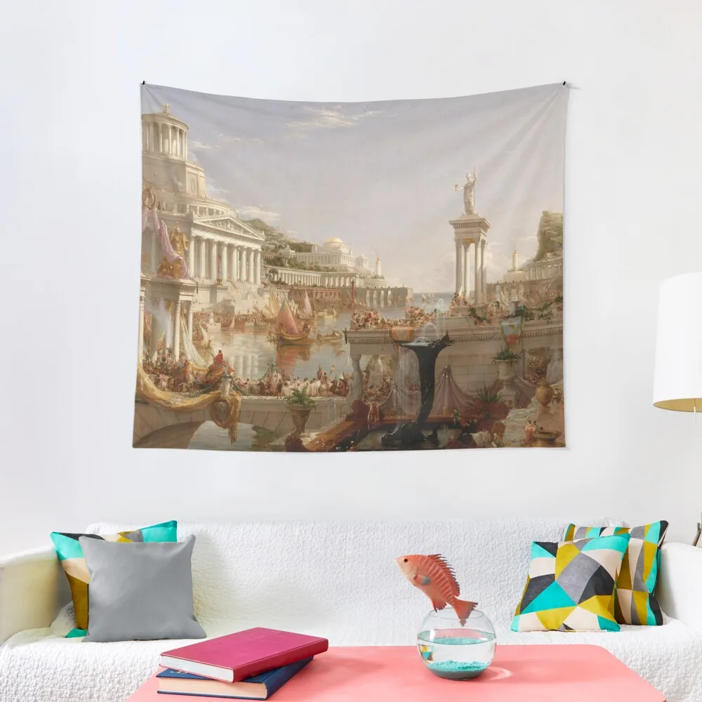 

The Consummation of Empire - Thomas Cole Tapestry Wall Art Aesthetic Home Decor Wall Decoration Items Tapestry