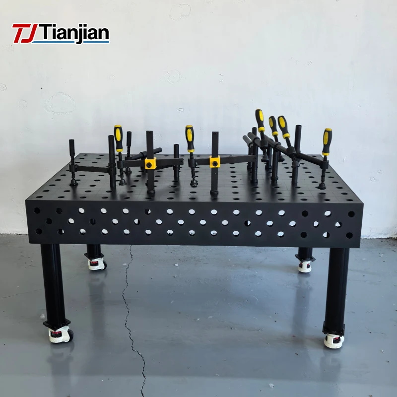 Q355 Steel 3D Soldering Work Adjustable Welding Table with Nitrided Surface Max Temp Customizable Aperture
