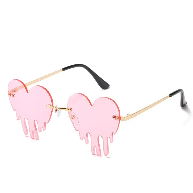 Love Heart Shaped Sunglasses Women Brand Designer New Fashion Cute Sexy Retro Cat Eye Vintage Cheap Sun Glasses Oculos UV400 image 3