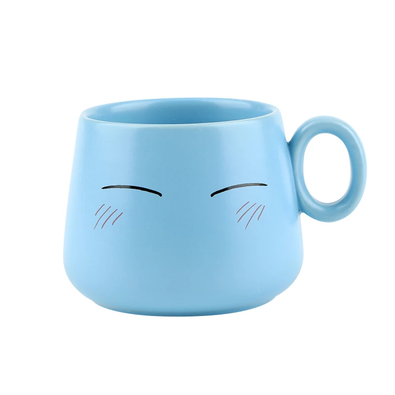 

Ceramic Coffee Cartoon Water Mug Cup Gold Stamping Creative Gifts Anime Tensei Shitara Role Cos Slime Datta Ken Rimuru Tempest