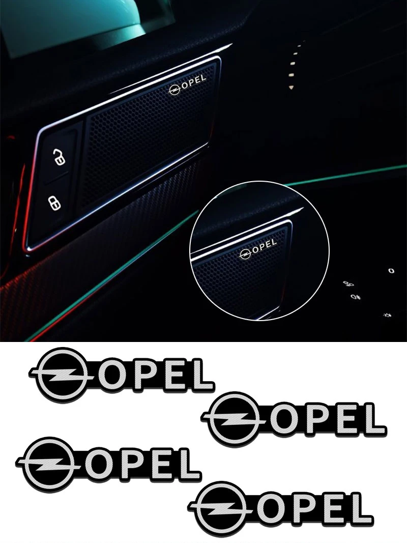 

Opel 3D алюминиевые автомобильные аудио наклейки подходят для Astra J Antara ‌ Zafira ‌ Frontera Grandland Tigra Rocks Mokka-e Corsa Insignia Combo