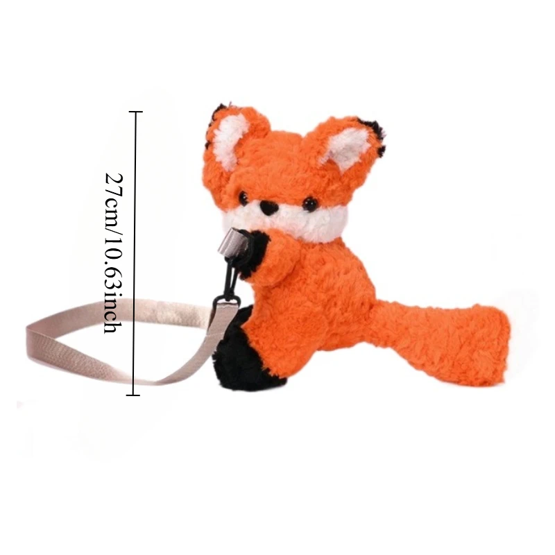 Fox Plush ไหล่กระเป๋าน่ารักปุยผมหยิกตุ๊กตาขนาดเล็กกระเป๋าถือเหรียญกระเป๋าเด็ก Good Night Buddy สาวของขวัญตกแต่งรถ