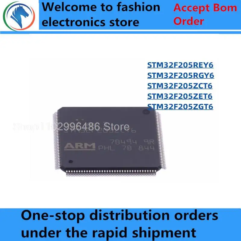 

100% New STM32F205REY6 WLCSP64 STM32F205RGY6 VFBGA64 STM32F205ZCT6 STM32F205ZET6 STM32F205ZGT6 LQFP144 Brand new original chips