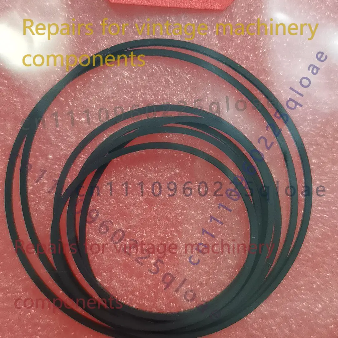 Full Belt Kit (7 Belts + 2 Rubber O-Rings) For Sharp GF-800 GF-888 GF-900 Boombox Cassette Recorder Mechanism Refurb Spare Parts