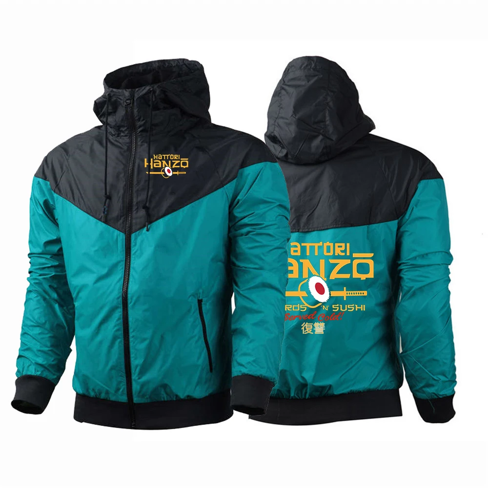 Hattori Hanzo Windbreaker Men Tactical Jacket Waterproof Outdoor Hooded Coat Sports Field Climbing hoodies jacket