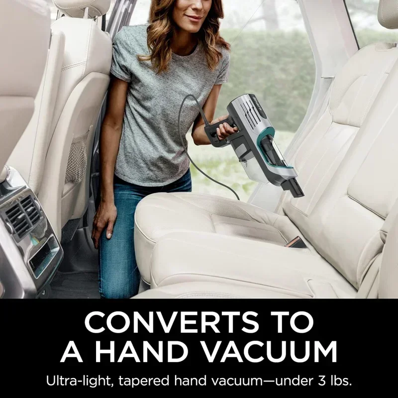 D2BShark HZ251 فرشاة ذاتية التنظيف خفيفة الوزن، مثالية، تتحول إلى مكنسة يدوية، مصابيح أمامية LED، - شق الحيوانات الأليفة & am