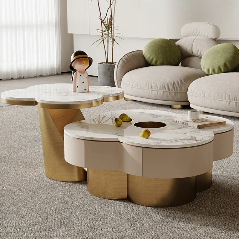 Mesas De centro De lujo De tapa dura, suelo De Sala De estar, Mesas De centro modernas, Mesas De Centro De diseño pequeño Para Sala, muebles Para el hogar