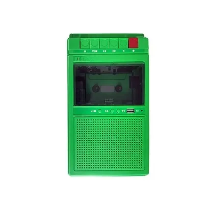 Retro Stereo Cassette Player Walkman Cassette Tape Music Audio Auto Reverse With Recorder External Speaker USB Playback