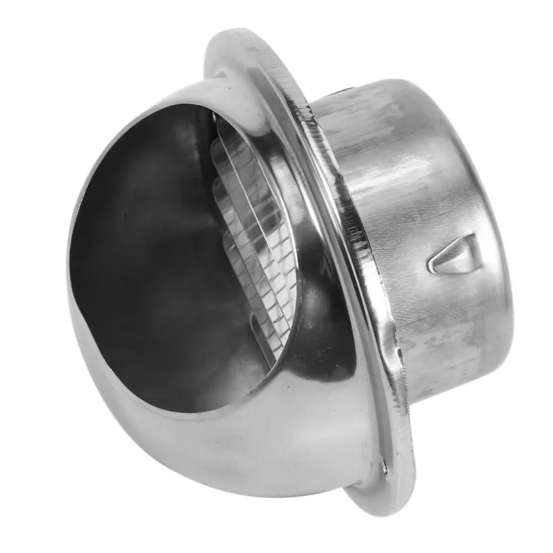DT39 3X Stainless Steel 80mm Wall Ventilation Air Exhaust Extractor, Anti-Insect Grille Mesh Louvres, for Bathroom Kitchen Dryer