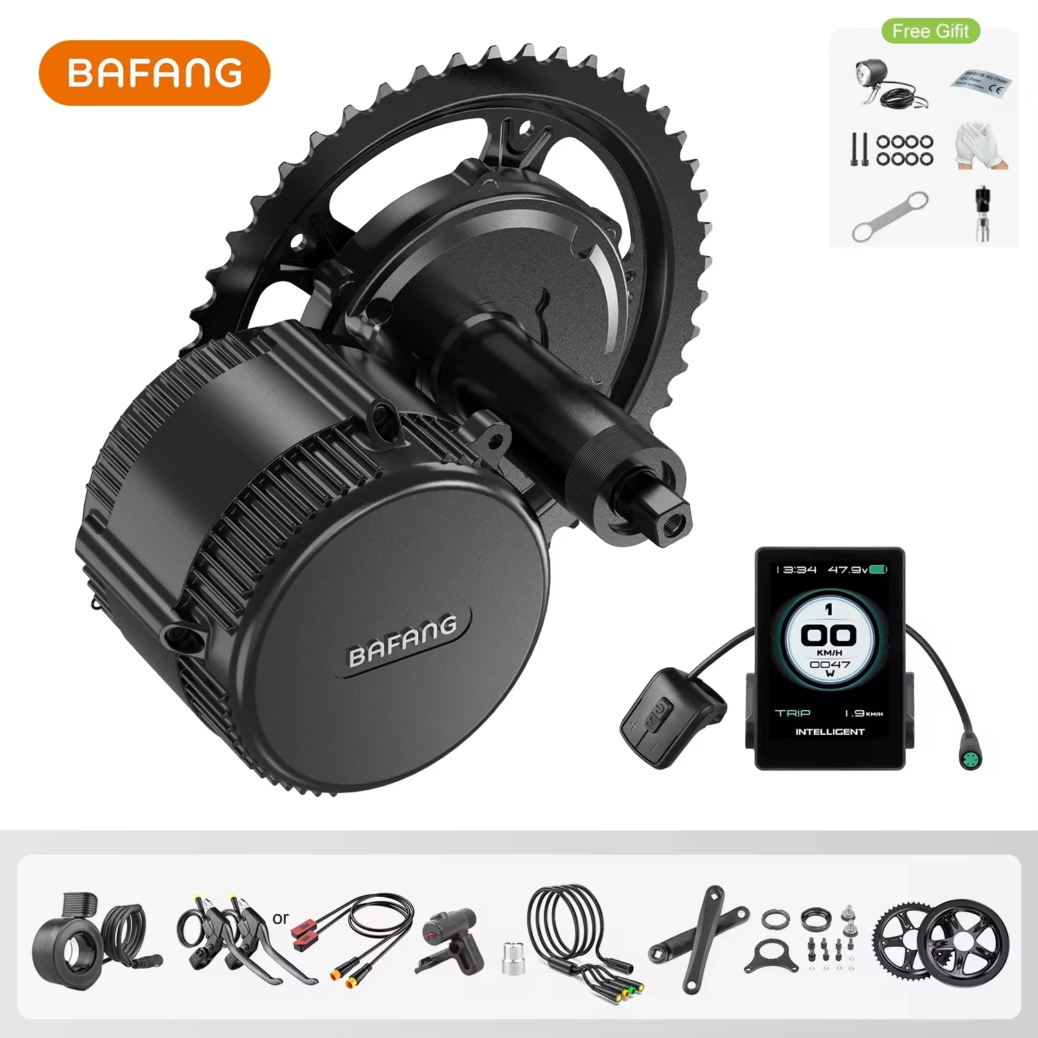 

Bafang Mid Drive Motor BBS01 BBS02B M315 M615 M215 36V 48V 250W 350W 500W 750W Ebike Conversion Kit Electric Bicycle