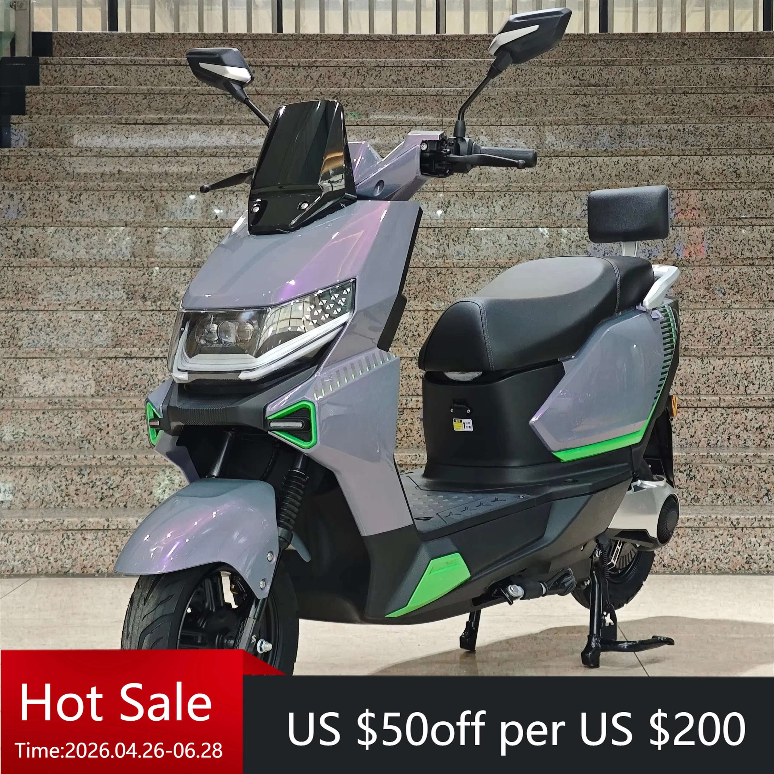 

Electric motorcycle 1500W 65mph, scooter