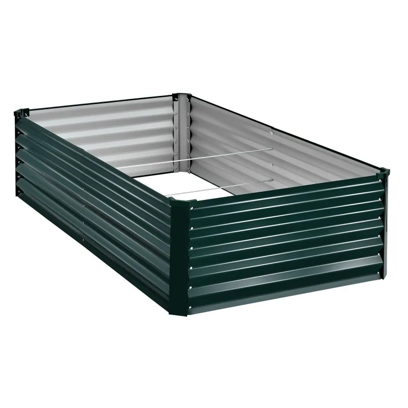 

Galvanized Raised Garden Bed 6.67x3.35x1.51ft,Rustproof Metal Planter,for Flowers Vegetables