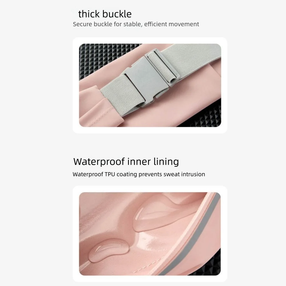 

with Bottle Holder Running Belt Lightweight Waterproof Running Phone Bag Multi-function Invisible Close Waist Pack Bag