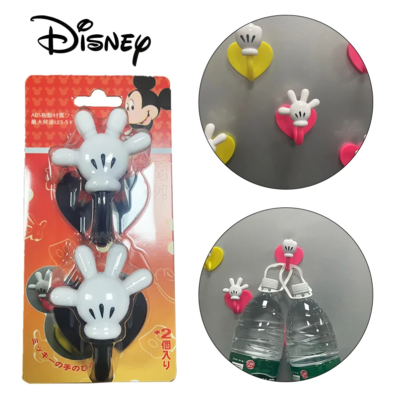 Disney Mickey Mouse Hook Cartoon Creative Adhesive Hook Łazienka Kuchnia Wiszący na ścianie Klej do drzwi ściennych Mocny mały haczyk Prezent