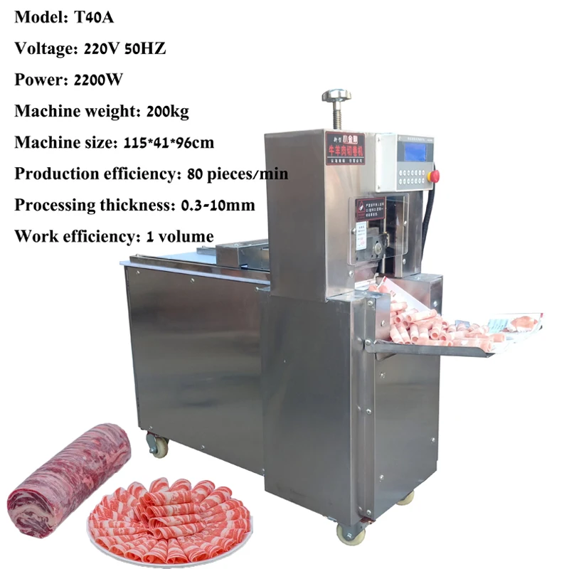 Automatic Electric Beef and Mutton Roll Cutting Machine High Power