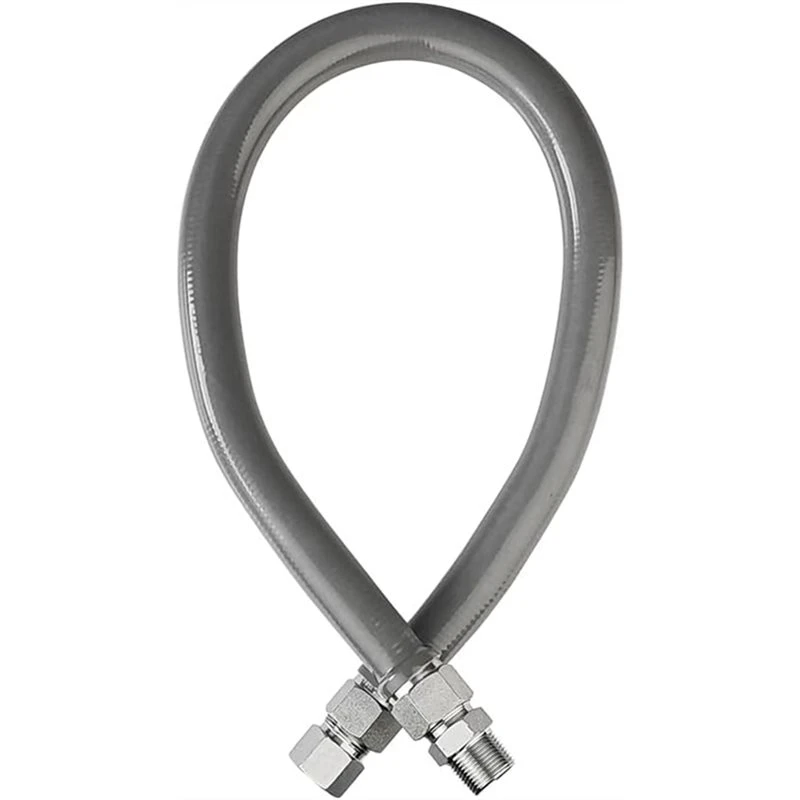 AB33-For Indoor And Outdoor Gas Line Hose 3/4X36in, Gray Coated Gas Connector Supply, 1 PC Kitchen Pipe Accessory