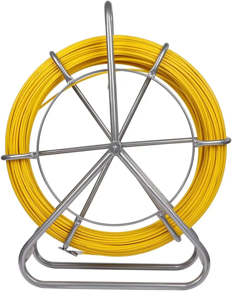 

Ремонтная лента из стекловолокна длиной 425 футов со стальной катушкой-держателем, инструмент для протяжки кабеля 1/4 дюйма для электропроводки через стены и трубы