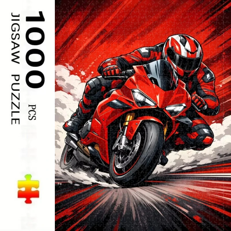 500/1000/1200/2000 PCS Speed Racing Motorcycle Rider Puzzle Creative Puzzle Jigsaw Birthday Gifts Home Decor Educational Toys