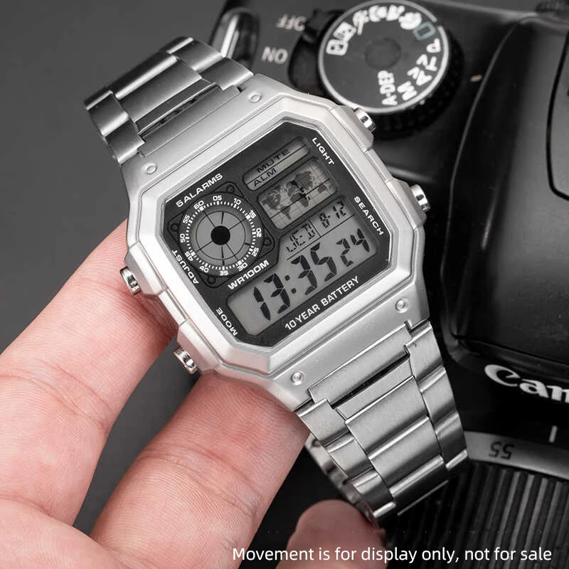 AE1200 Mod case AE-1200 stainless steel case bezel bumper armor high-definition film Modified AE1200 accessories for Casio strap