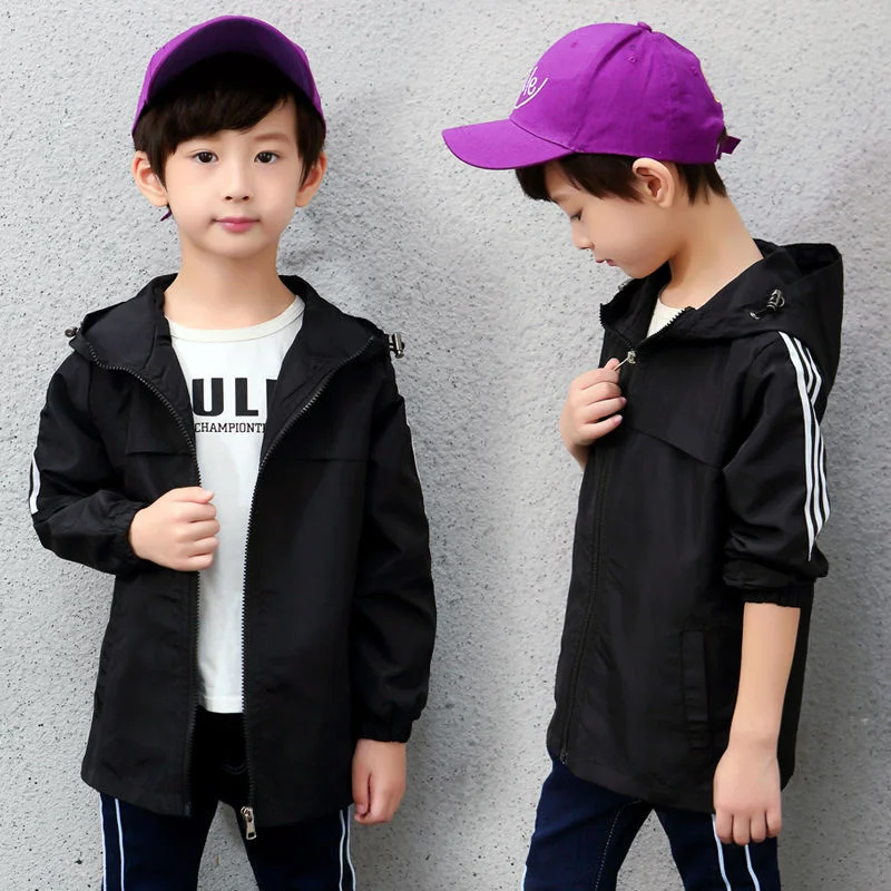 Boys Coat Jacket Cotton Windbreak 2024 Furs Warm Plus Thicken Spring Autumn High Quality Children\'s Clothing