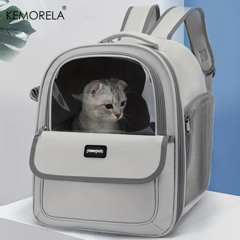 1PCS Pet Backpack Outdoor Large Cat Backpack Transparent Capsule Breathable Carrying Bag Backpack Cat And Dog Supplies