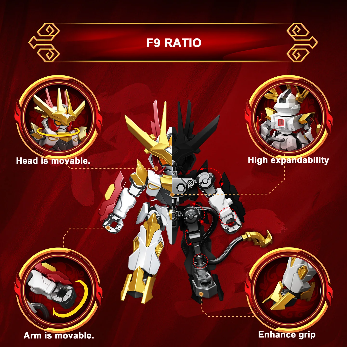 SEMBO BLOCK Mecha Building Blocks Set Battle Robots Action Figure Model Blind Box Kits Kids Assembled Toys For Boys Holiday Gift