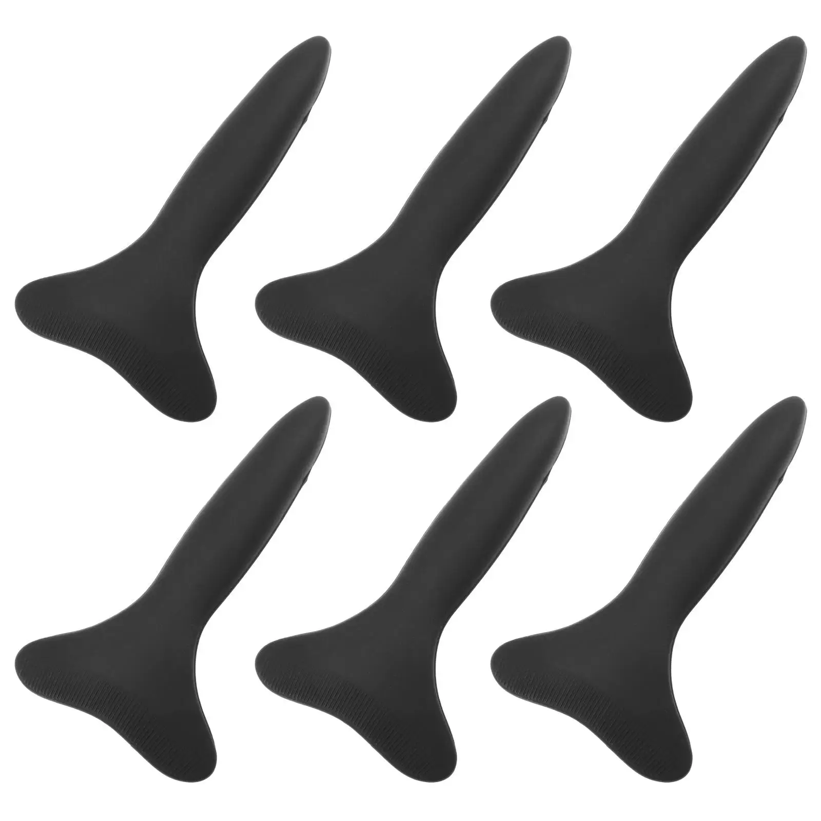 

6pcs Eyebrow Shaving Comb Silicone Brush Hair Combs Women Silica Gel Grooming Tools Makeup Accessories Non Scratch Safe Skin