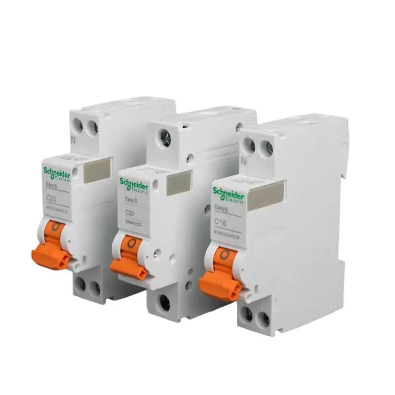 Schneider Air Switch 1P 2P 3P 4P Small Circuit Breaker Easy 9 Electric Brake Switch 6A 40A 50A 63A Household Circuit Breaker