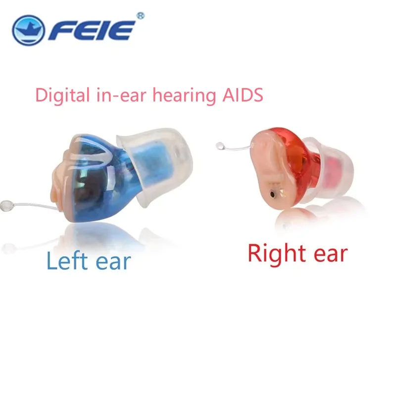 Digital Invisible Non-Rechargeable Hearing aid Elderly Young Deafness Intelligent Noise Reduction Hearing Aid Volume Amplifier