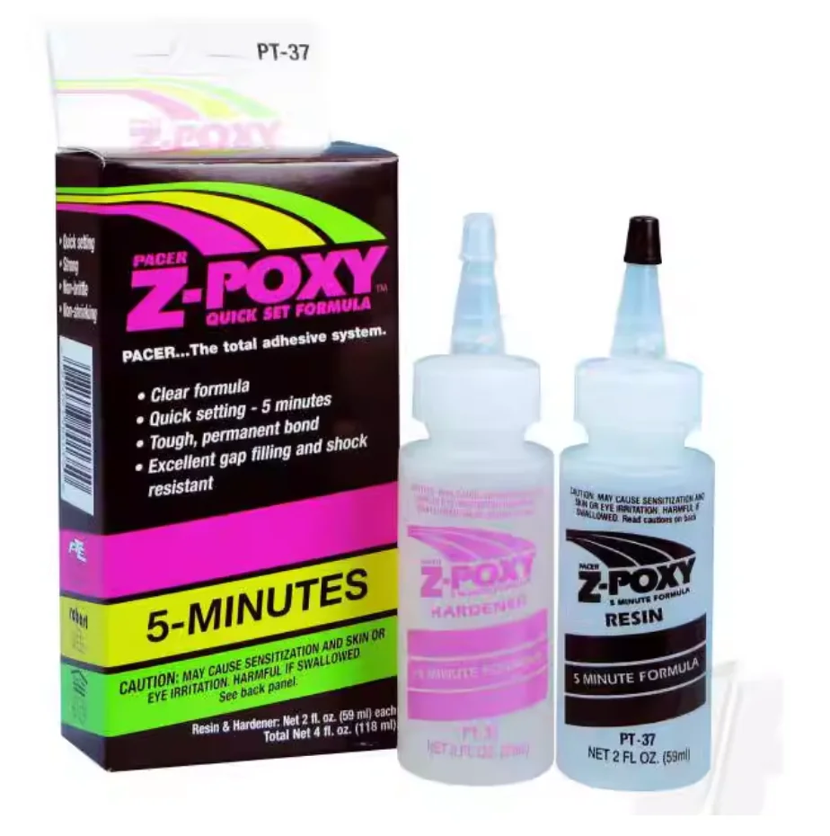 FOR ZAP PT35 37 Transparent Epoxy Resin Sealant Two Part for Model Assembly Aircraft Repair RC Crafts Bonding Durable Formula