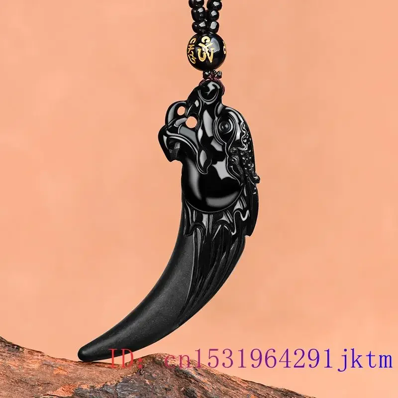 Burmese Jade Dragon Pendant Black Jadeite Gemstones Necklace Amulet Accessories Gift Pendants Natural Talismans Charms