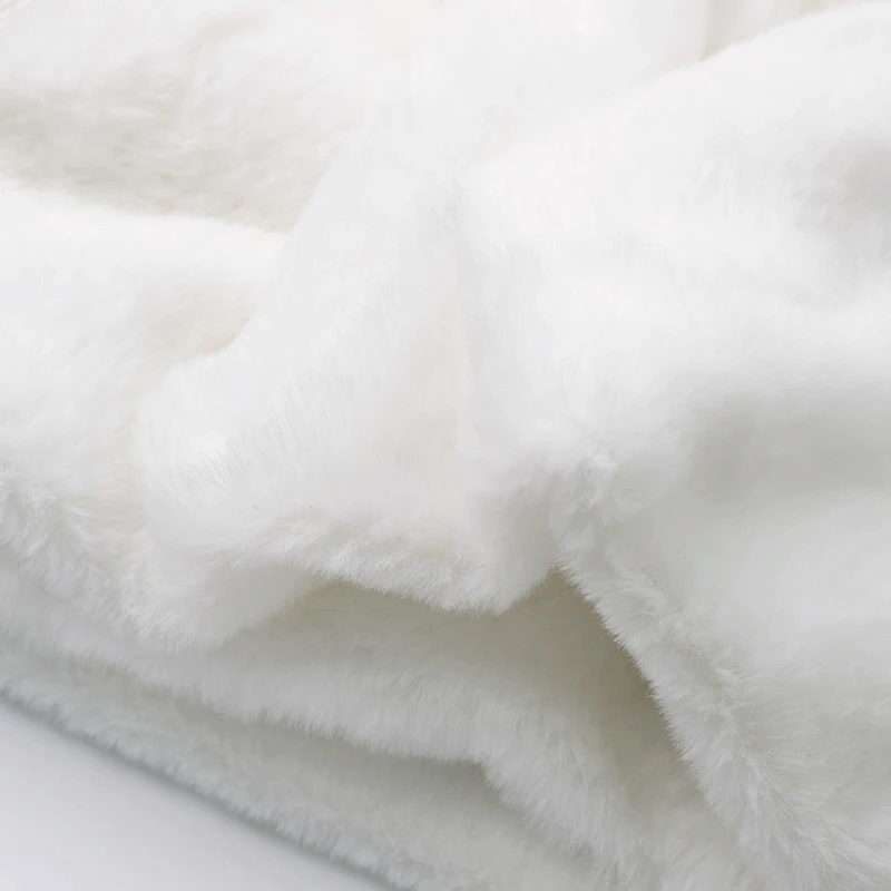 160x50cm/160x100cm Pink 8mm Faux Fur Fabric Soft Short Plush Fabric For Blankets, Sweaters, Bedding, Handmade DIY Sewing Fabric