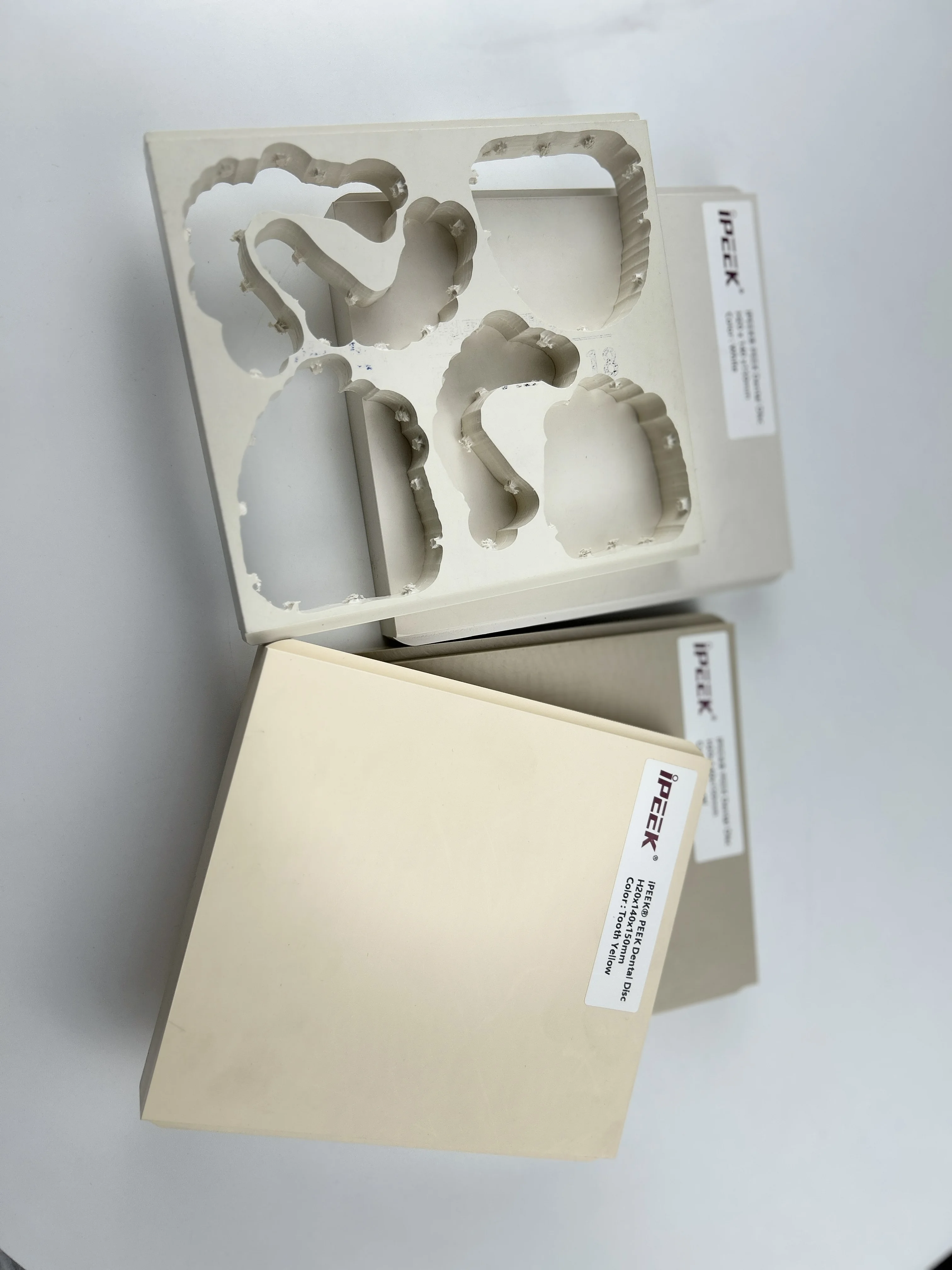 iPEEK Dental Tray Blank Certificate H18 H20 H22 H25 for Fixed and Removable Dentures CAD CAM Machining