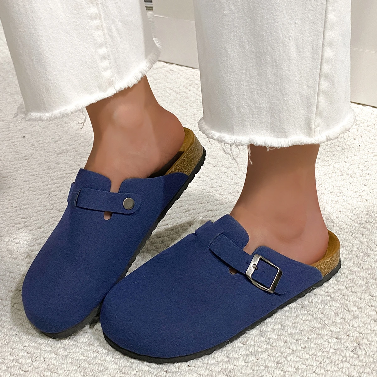 Fashion Men's Suede Mules Slip - Insole Arch Support review and price