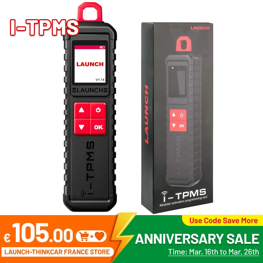 LAUNCH X431 i-TPMS TSGun TPMS Tire Pressure Detector Activate/Relearn/Program Sensors Diagnostic Tool Work with X431 PRO Elite