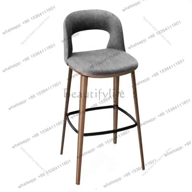 Factory Direct Sales Designer High Nordic Bar Chairs Retro Luxury Modern Relax Coffee Shop Bar Chairs Simplicity Bedroom Home Fu