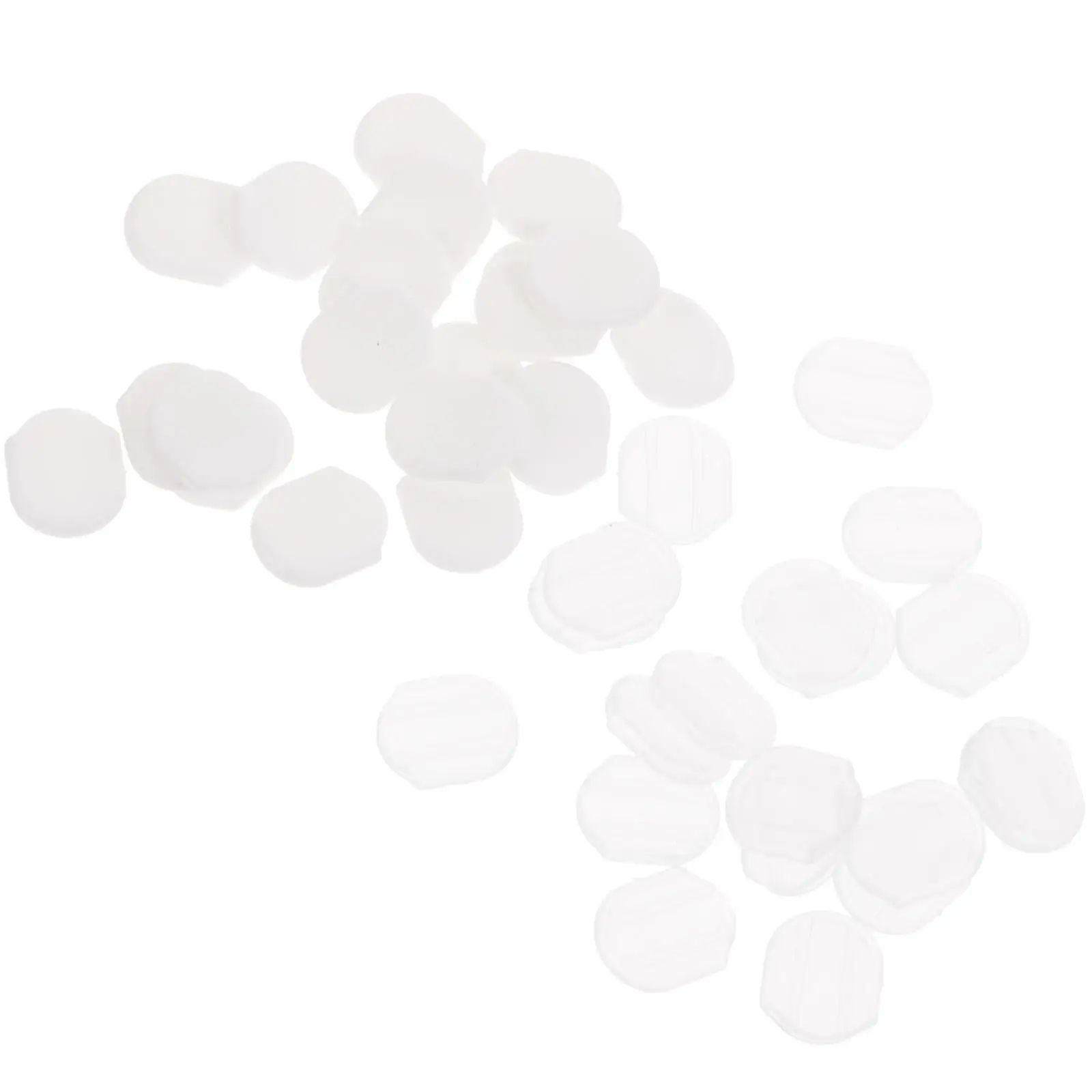 

40 Pcs Clip Pads Soft Non Slip Transparent Pain Ear Clamp Accessories Proof Clamp Accessories Oval Clips Jewelry Parts