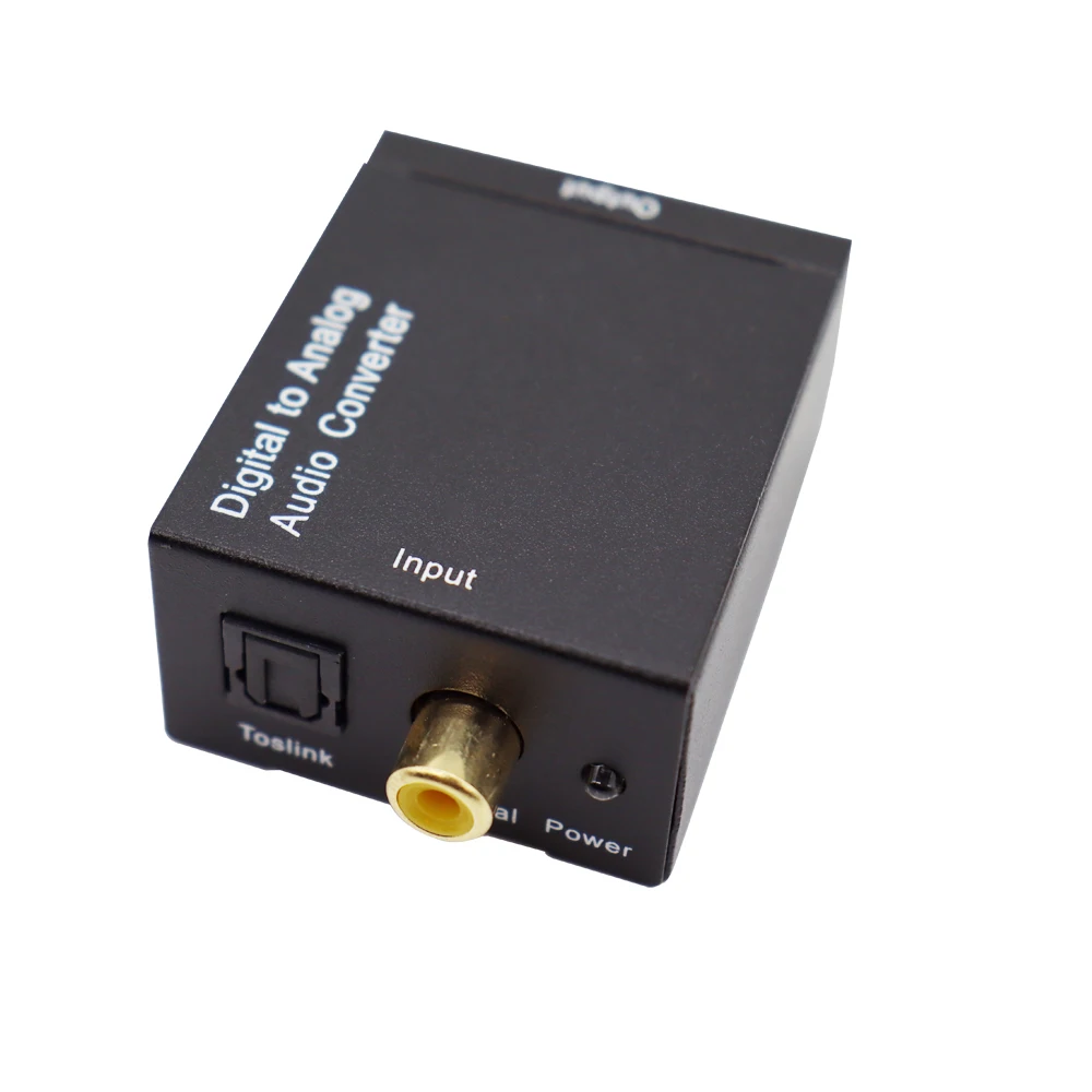 Digital to Analog Audio Converter Optical Fiber Coaxial Signal to Analog DAC Spdif Stereo 3.5MM Jack 2*RCA Amplifier Decoder