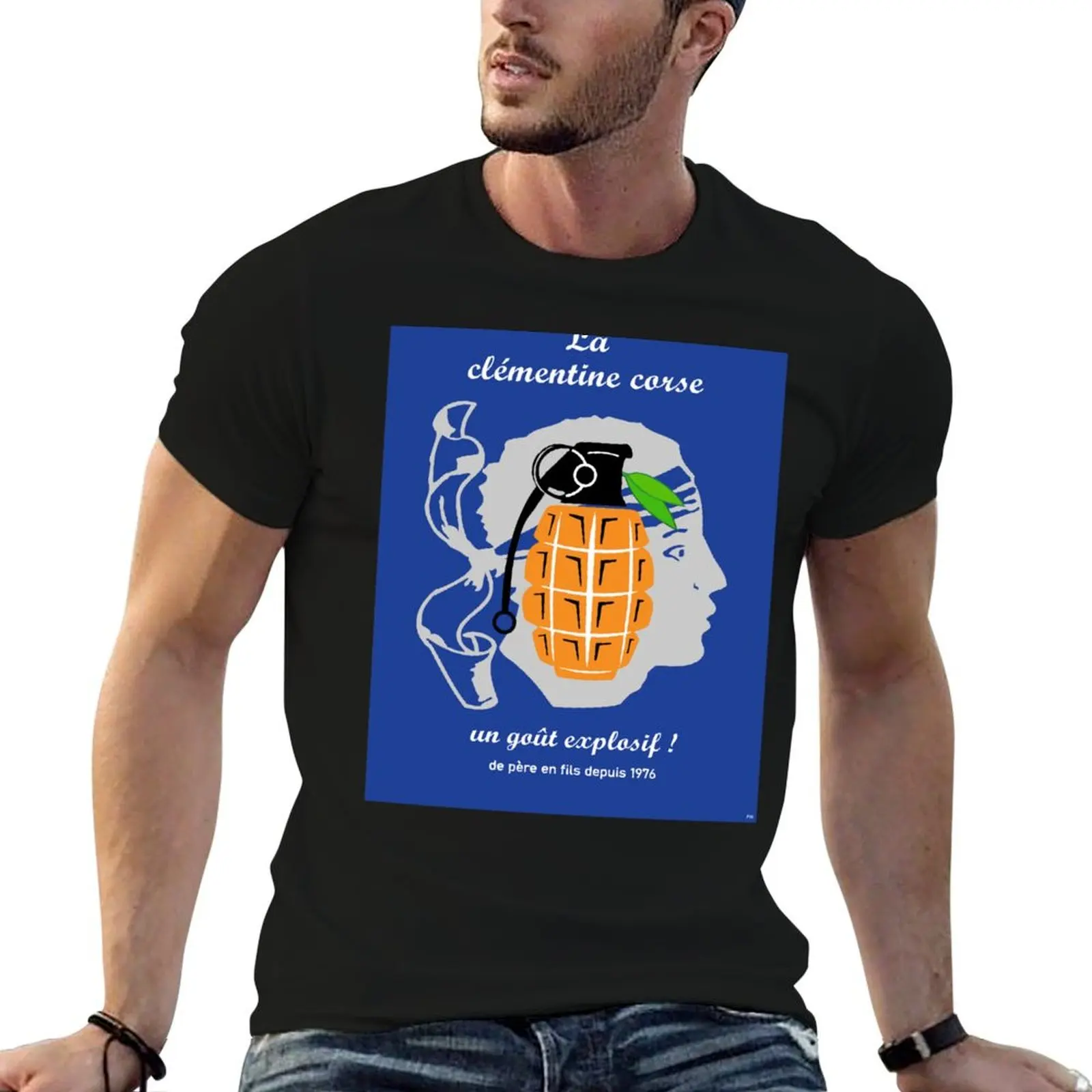 

Corse Corsica FLNC Bastia Ajaccio France Vintage Design T-Shirt men t shirt cotton 100% t shirt for man T-Shirt
