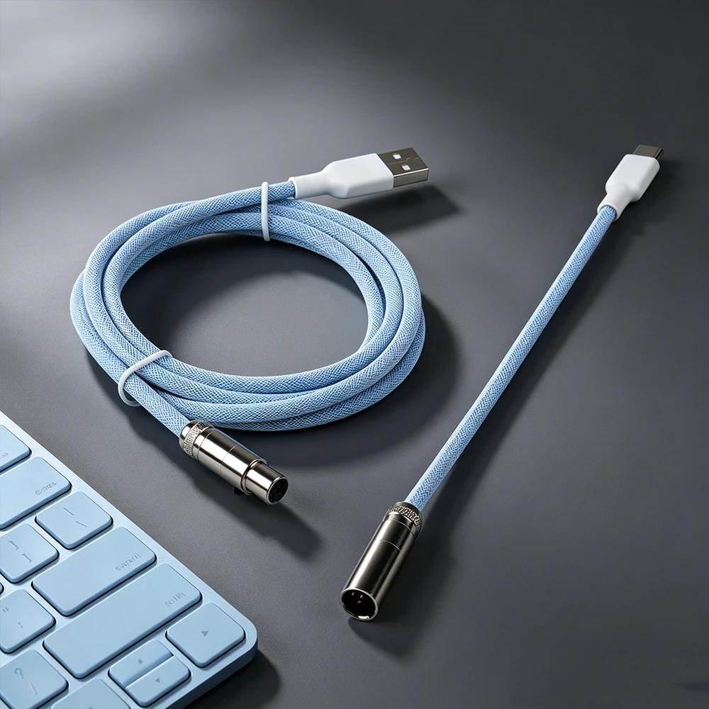 Gaming Keyboard Type C - Type-C naar USB-kabel Toetsenbord Afneembare metalen
