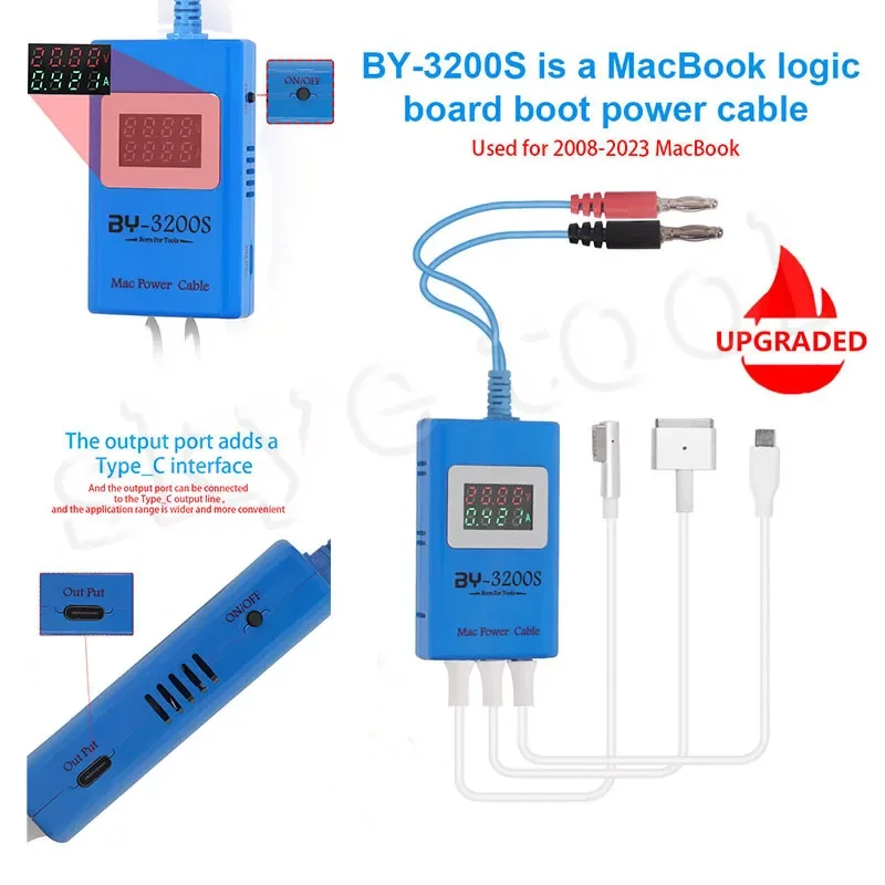 BAIYI BY-3200S NEW Power Boot Control   Cable for Macbook Logic Board Type-C Interface Fast Charging Test Line