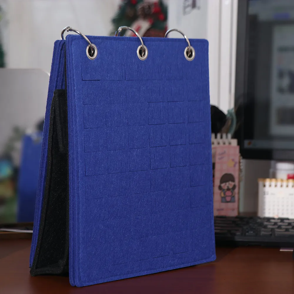 Felt Pin Display Stand Large Capacity Flip Top Badge Display Cases Ornament Foldable Pin Storage Binder Home Accessory