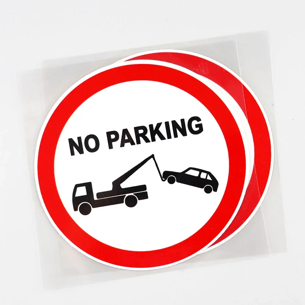 Traffic Sign No Parking Stickers Sunscreen and Waterproof Sticker Car Exterior Parts Accessories Decals Products Cover Scratches