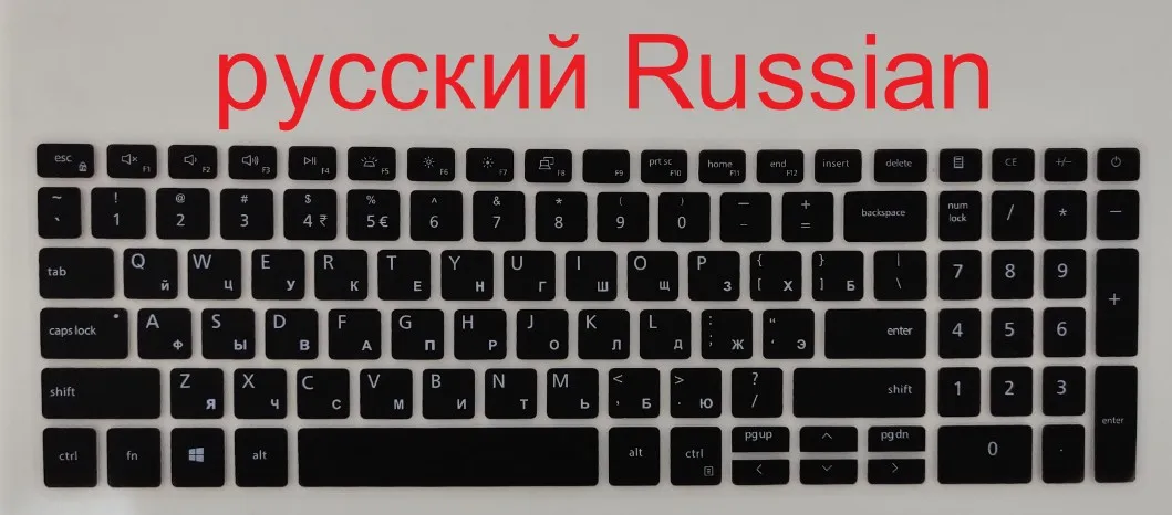 Russian Silicone Laptop keyboard cover skin For  Dell Gaming G15 5510 5515 5520 5521 5525, Dell Inspiron 15 3501 3505 5501 5502