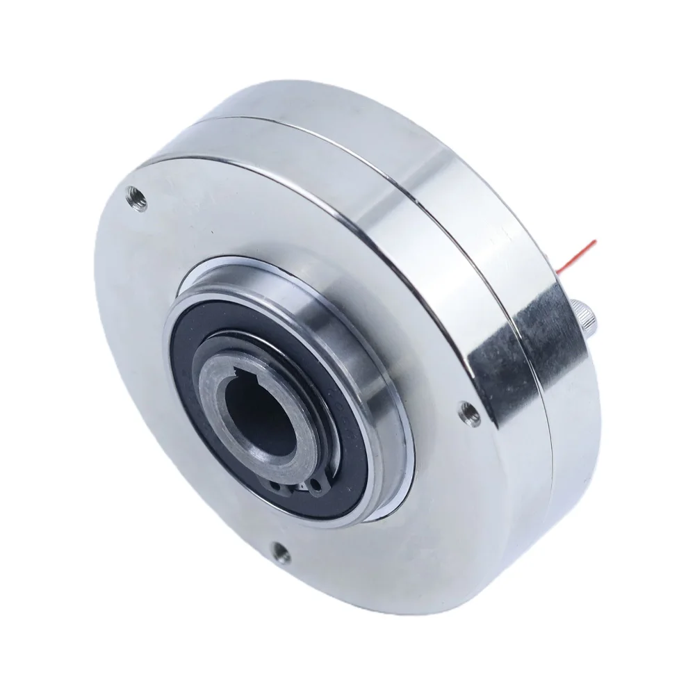Hollow Thin Magnetic Powder Brake Tension Controller 1.2/2.5KG 24V Electromagnetic Brake for Precision Control