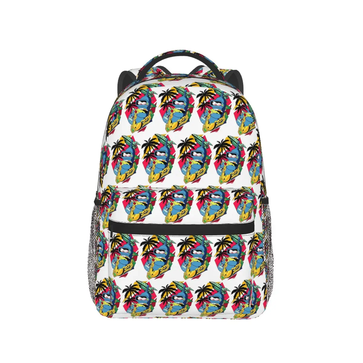 Save The Planet Kill All Humans Bender Futurama Robot Graphic Backpack Hot Sale Daypack Children BookBag School Bag Shoulder Bag