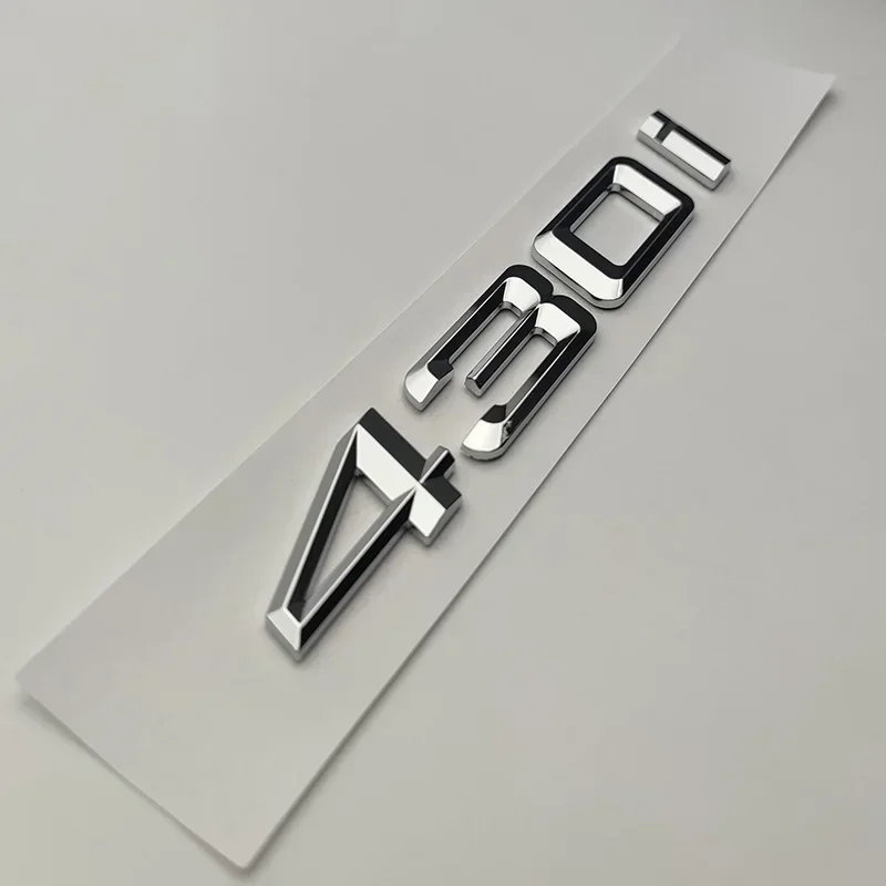 Car Styling Refitting 416i 418i 420i 425i 428i 430i 440i Letters Top ABS Emblem for BMW Car Fender Trunk Nameplate Logo Sticker