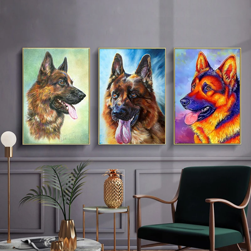 5d Diy Diamond Painting Hond Vol Vierkant/Rond Diamant Borduurwerk Foto Strass Diamant Mozaïek Kruissteek Huisdecor Cadeau